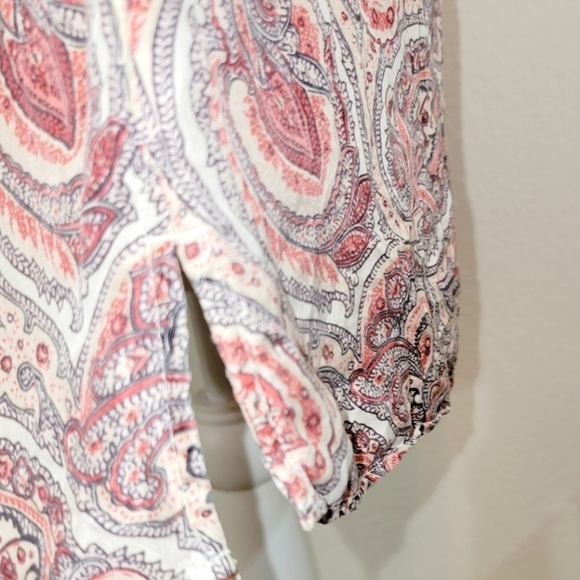 Massimo Dutti Women's Paisley Dress 100% Silk size 10 - Picture 5 of 8